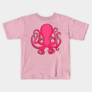 Pink Octopus Kids T-Shirt